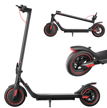 iScooter Electric Scooter for Adults, Up to 18 Miles 19Mph Top Speed Foldable E-Scooter, Dual Braking System Commuter Electric Scooter for Adults Teens（350W Standard）