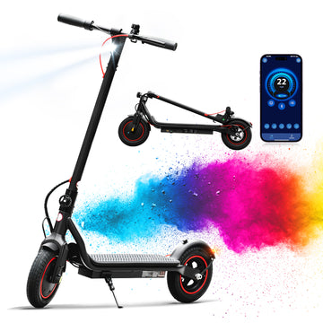 Electric Scooter for Adults, 23 Miles Long Range with 22 Mph Top Speed, 10" Pneumatic Tire 500W Folding Commuting E-Scooter for Teens