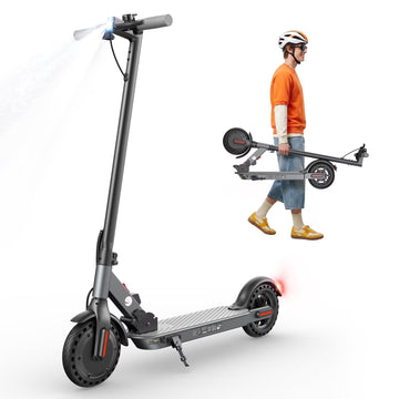 Electric Scooter for Teen Adults,500W Peak Motor 8.5" Solid Tires,up to 21MPH and 19Miles Long-Range Portable E-Scooter with APP Control