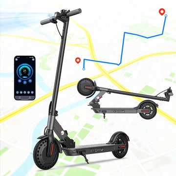 iScooter Electric Scooter for Adults, 21 Miles Max Range with 21 MPH Top, 500W Foldable Commuting Electric Scooter, 3-Speed & Cruise Control Escooter Teens