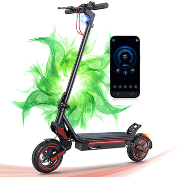 iScooter Electric Scooter Adults,750W Peak Foldable Escooter, 35-45km Max Range, Top 24.9 MPH, Portable E Scooter for Turn Signal, Folding Handlebar
