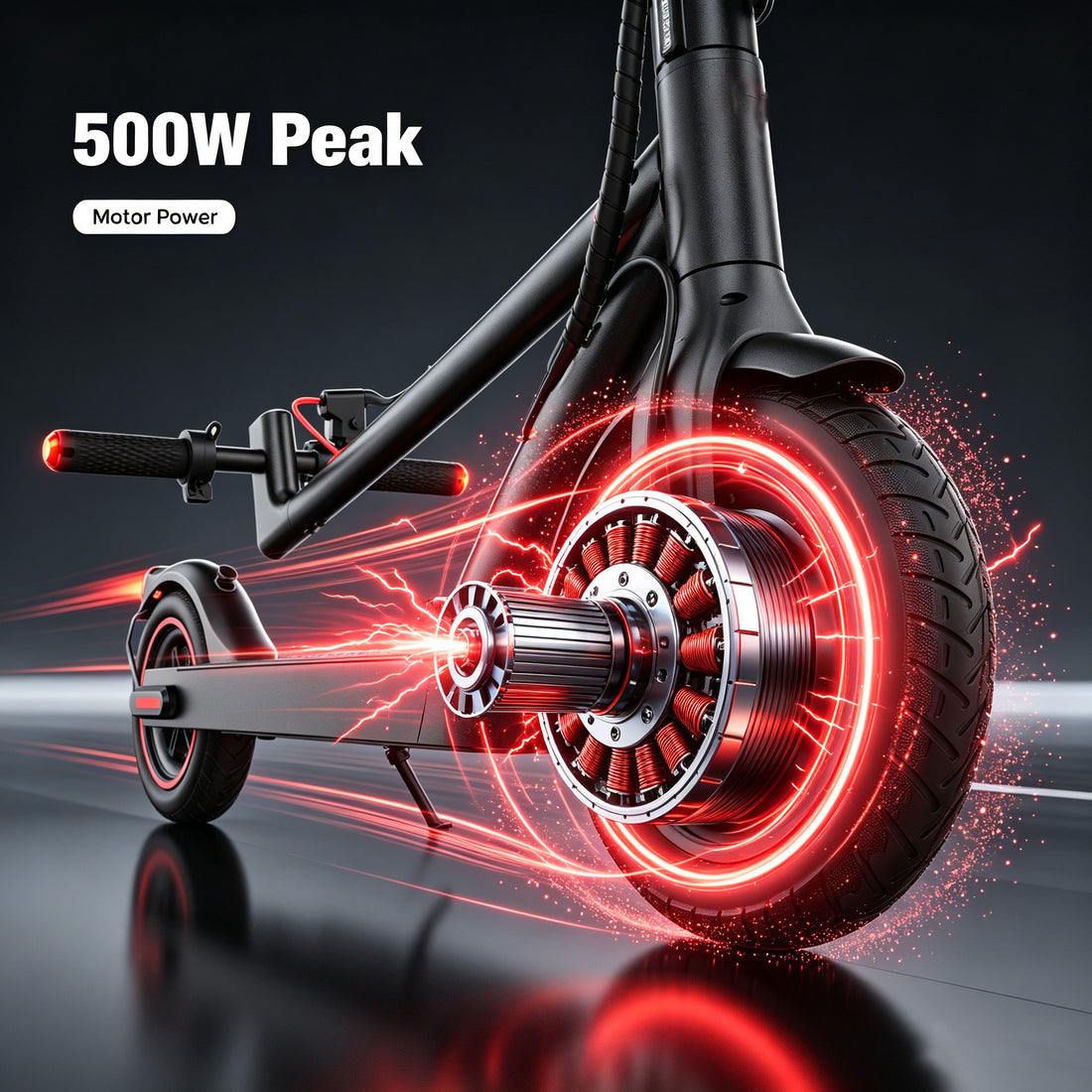 iScooter 500W Electric Scooter for Adult,8.5" Commuter E-Scooter Up to 25 Miles 21 MPH,36V 10Ah Battery