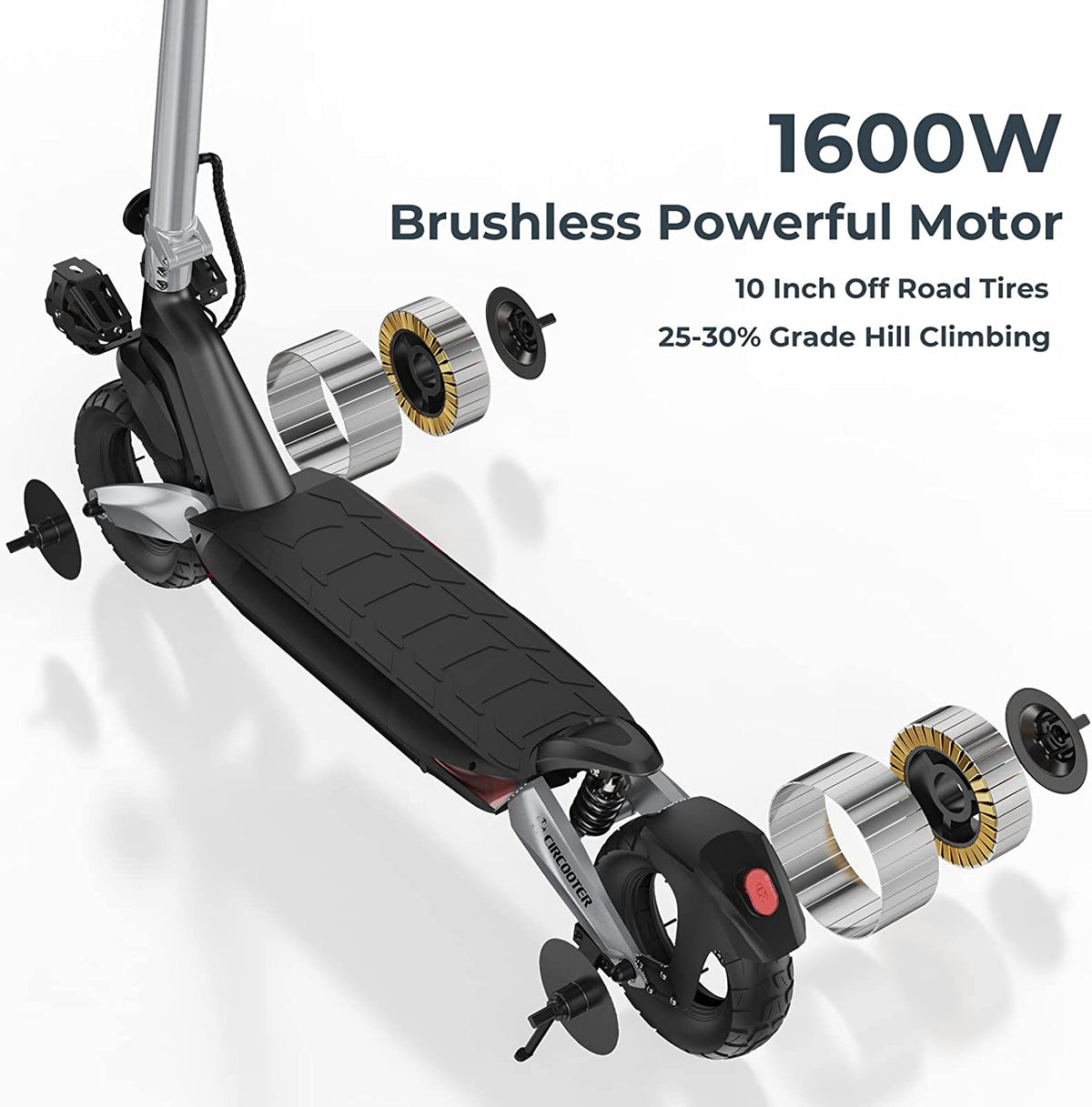 RPro 1600W Dual Motors Off Road Electric Scooter iSinwheel Official Store
