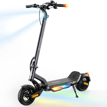 isinwheel S-Nova Electric Scooter Adults – 19/38 Miles Long Range, 600/1000W Peak Power, 20/28 MPH Top Speed, 8.5"/10" Pneumatic Tires, Dual Disc Brakes, Foldable E-Scooter for City Commuting & Campus