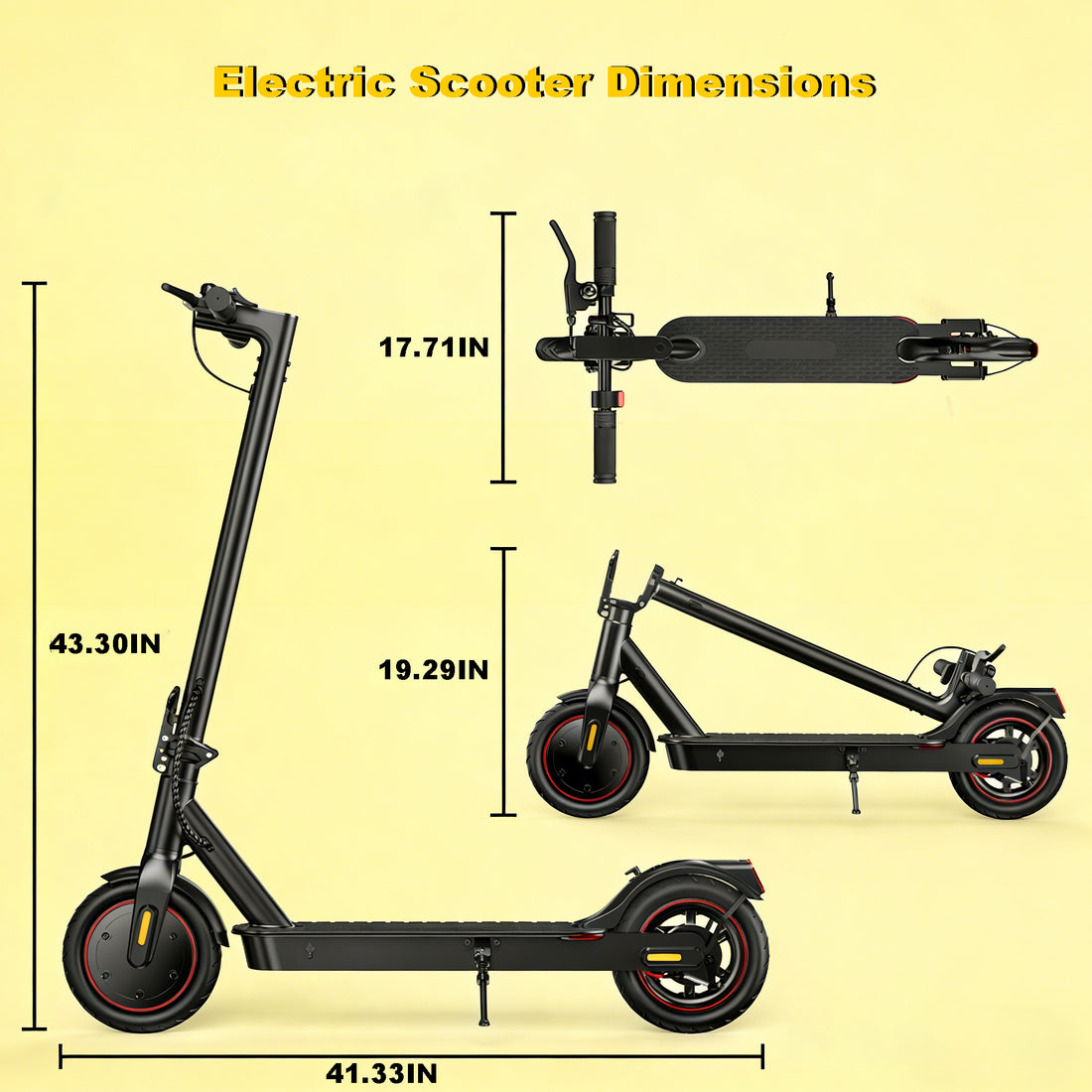 500W Peak Electric Scooter,8.5" Tires,19mph & 19Miles Range,Folding Commuting E-Scooter for Adults with APP Control