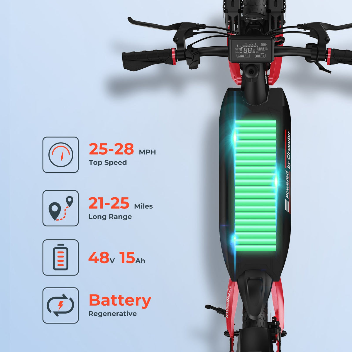 R 800W Off Road Electric Scooter Circooter
