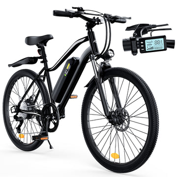 iSinwheel 750W Peak Motor Electric Bike, Off-Road Mountain E-Bike, 36V 15Ah Battery, 26" Tires, 30-50 Miles, Front Suspension for Outdoor Cycling Ebike