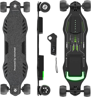 isinwheel V8/V10 Electric Skateboard with Remote, 1200W/3000W Brushless Motor, 30 Mph /32Mph Top Speed, Electric Longboard for Adults ＆Teens