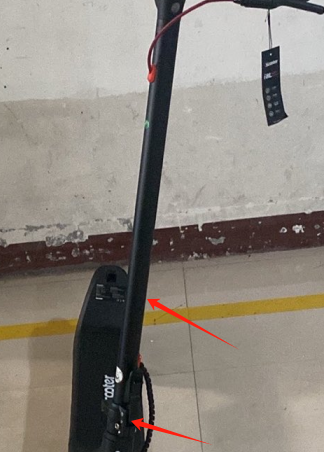 Post pole + folding mechanism / I8L / Scooter after-sales accessories