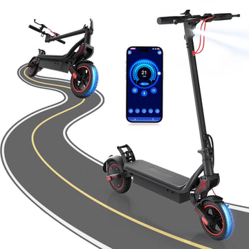 750W Electric Scooter, Top Speed 25 mph,10" Foldable E-Scooter for Adults with 48V 14Ah Battery,Smart App Control