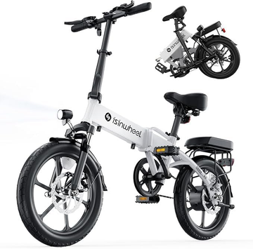 U3 Electric Bike for Adults, 500W Folding Ebike Upto 72Km & 30Km/h, 3A Fast Charger for 36V 7.8Ah Battery, Leisure Commuting Bike with Soft Rear Seat & Front Fork Suspension